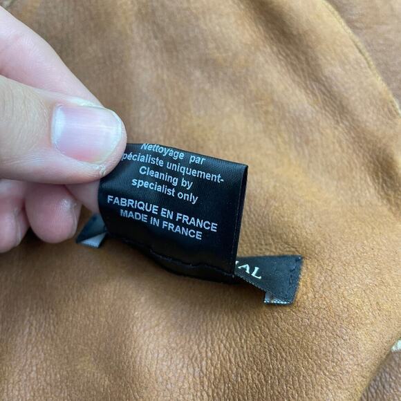 INÈS & MARÉCHAL 100% Lambskin double faced quarter sleeve coat size 36 - Picture 9 of 16